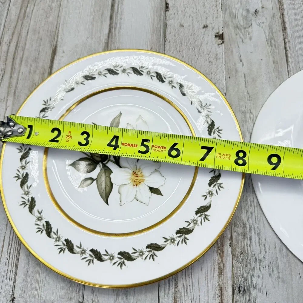 2 Vintage Royal Worcester Bernina 8” Salad Dessert Plates Made In England Flaw